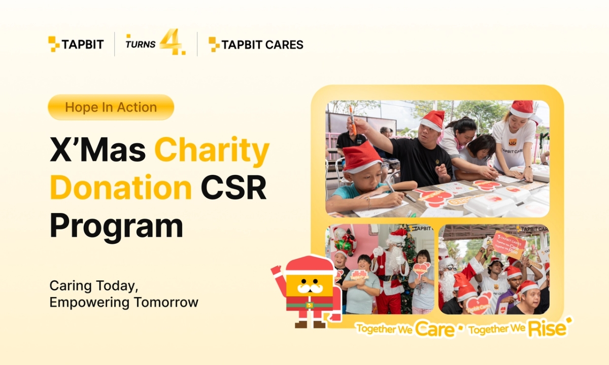 Tapbit Cares: Marking Tapbit’s 4th Anniversary with a Year-End Christmas CSR Community Outreach Initiative