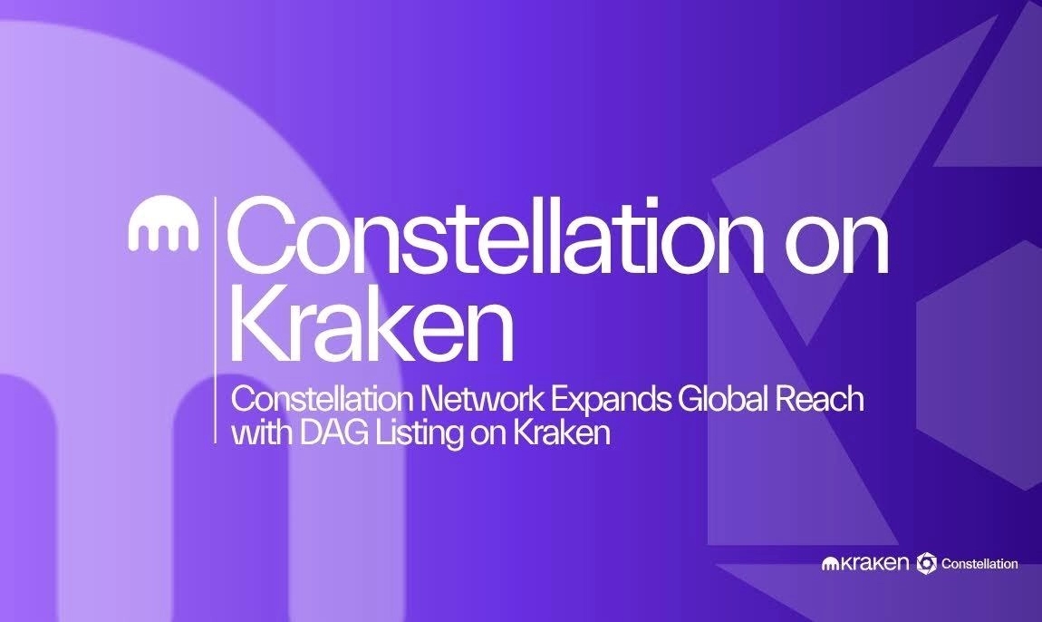 Constellation Network Expands Global Reach with DAG Listing on Kraken