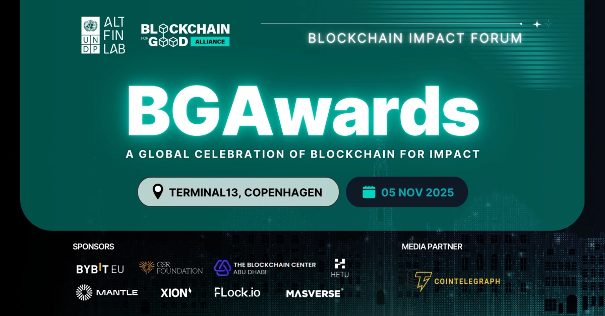 Blockchain for Good Alliance and UNDP AltFinLab Launch Blockchain Impact Forum