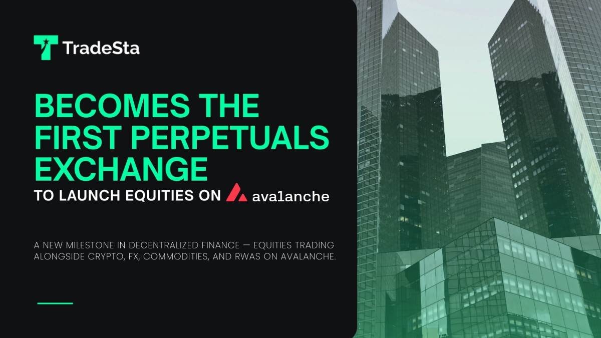 TradeSta Becomes the First Perpetuals Exchange to Launch Equities on Avalanche