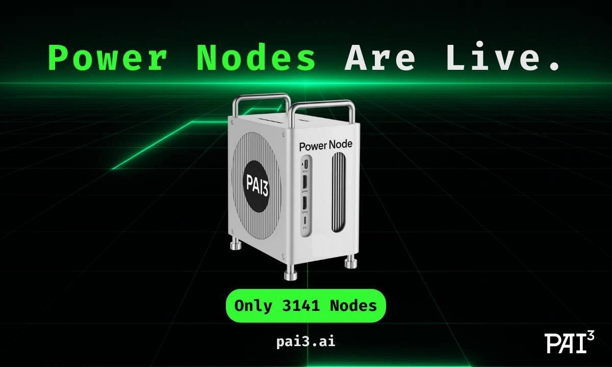 PAI3 Launches Decentralized AI Hardware Node to Advance Community-Controlled Infrastructure