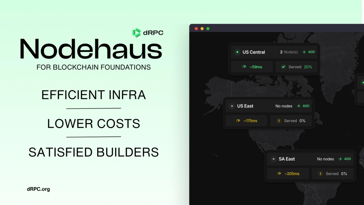 dRPC Launches NodeHaus, an Infra Platform for Web3 Foundations to Boost Blockchain Access Efficiency