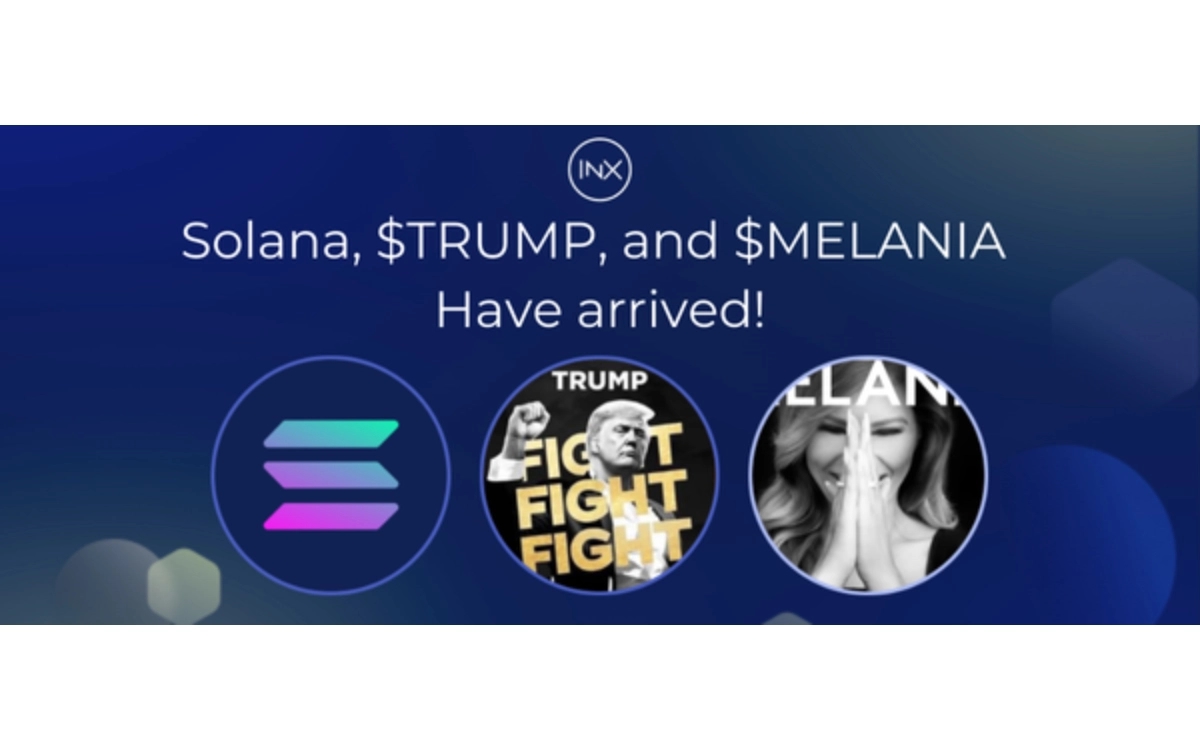 INX Announces the Listing of $TRUMP, $MELANIA, and Solana (SOL)