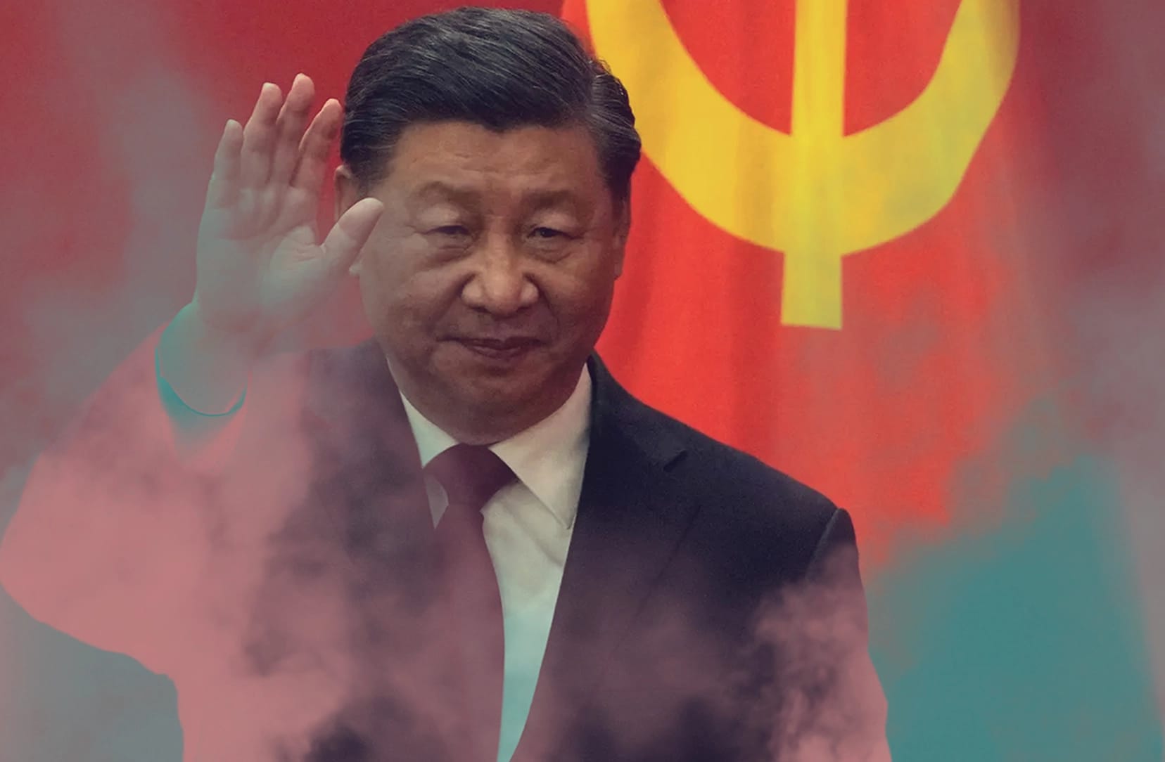 Xi Jinping and China Flag