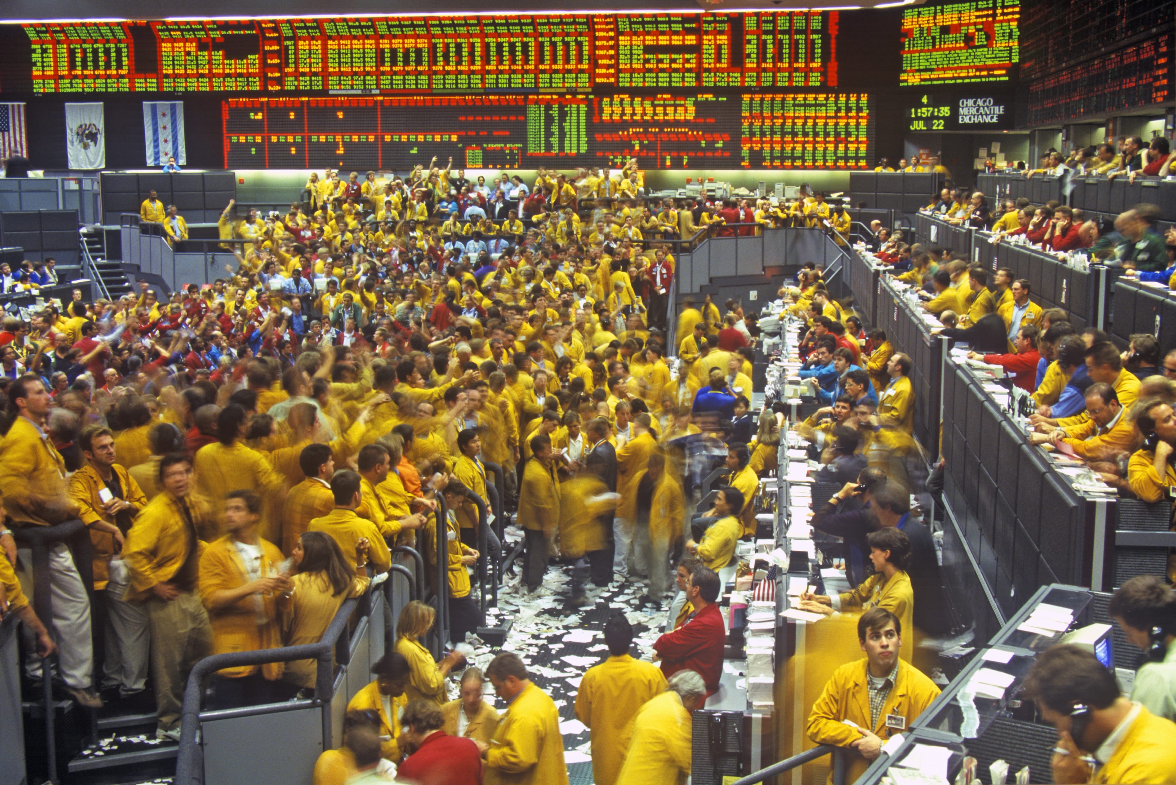 Trading,Floor,Of,The,Chicago,Mercantile,Exchange,,Chicago,,Illinois