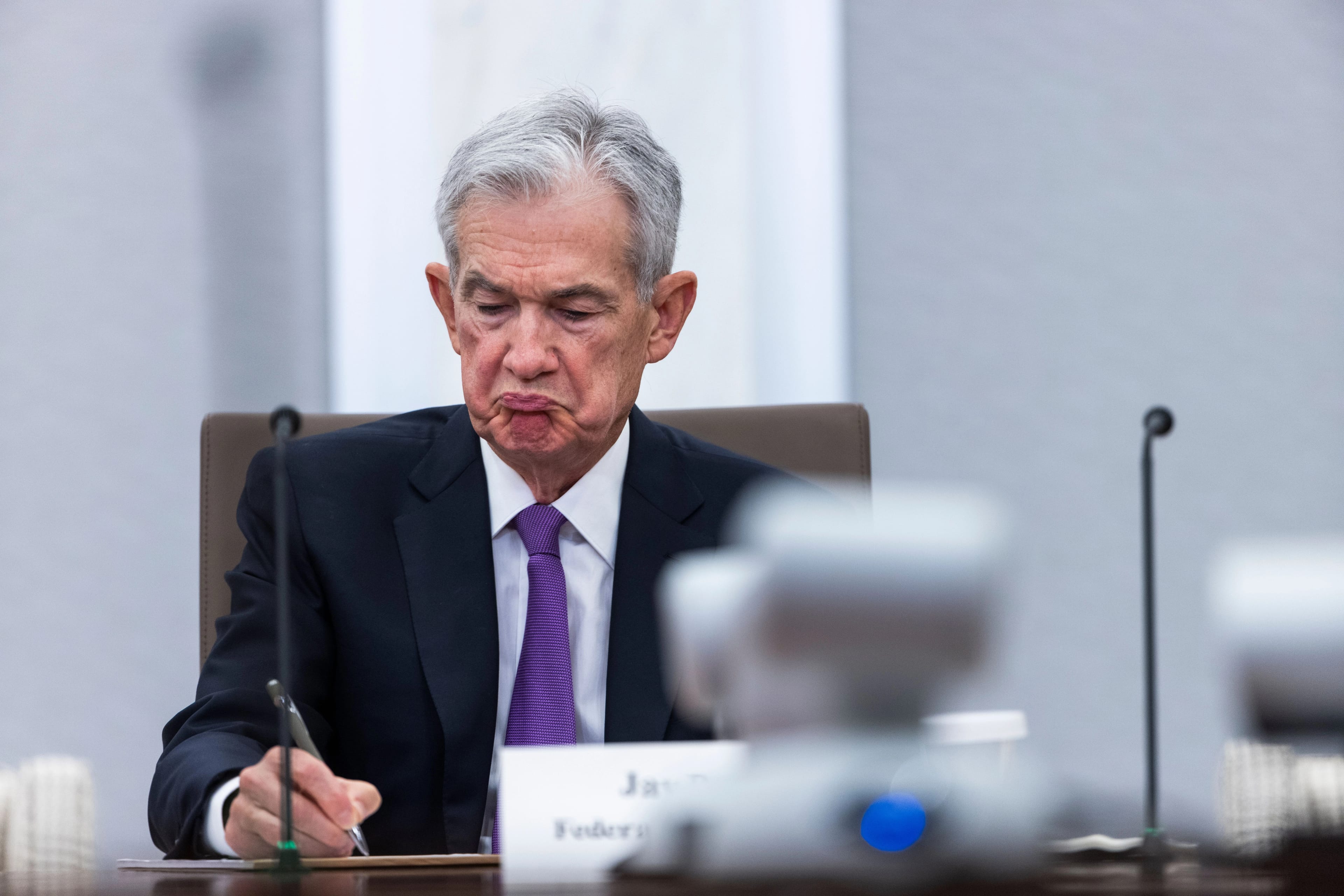 Fed Chair Powell speaks on post-pandemic economy, Washington, USA - 22 Mar 2024
