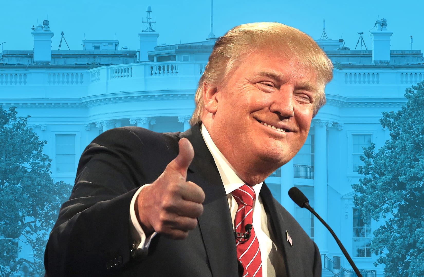 donald trump happy