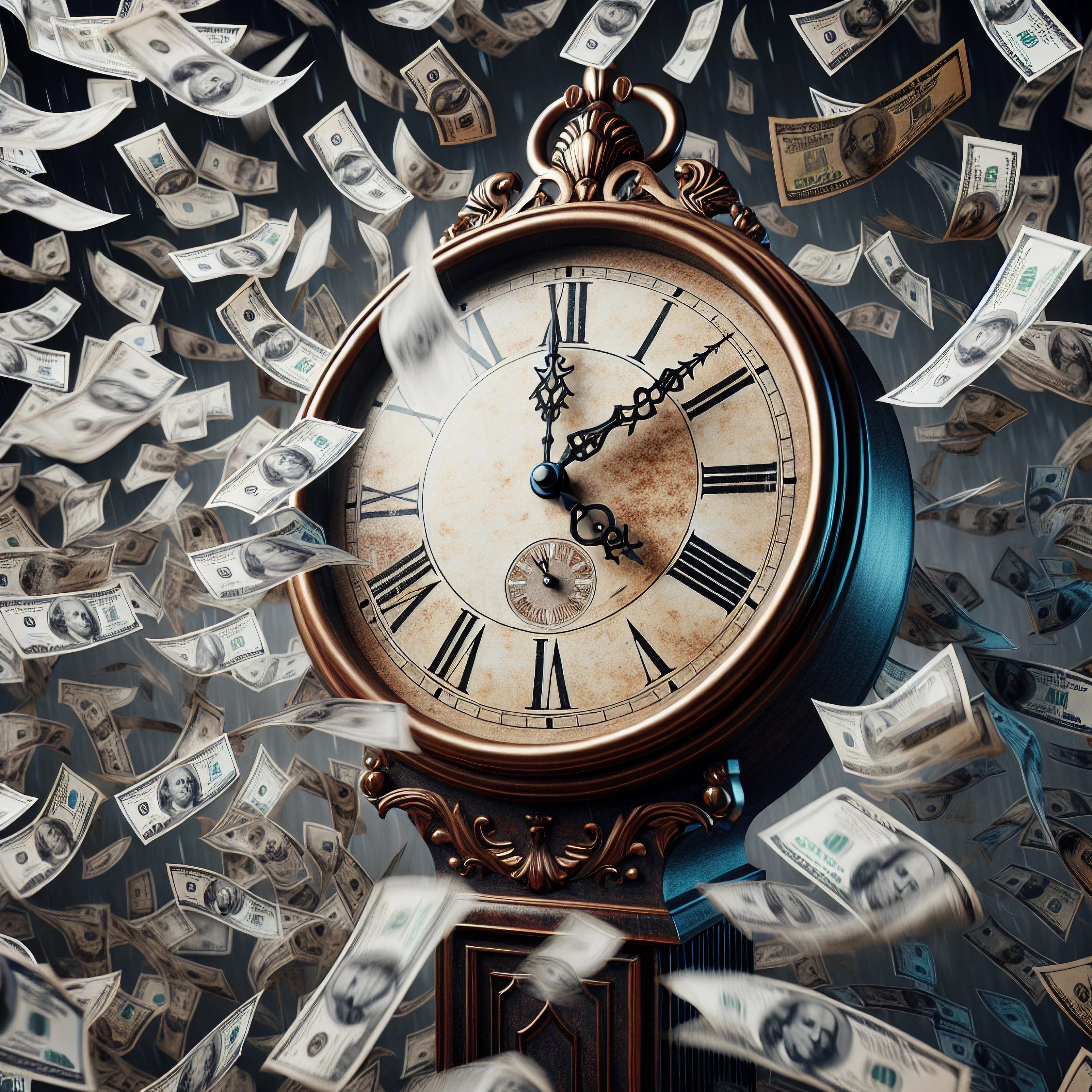 Clock,Ticking,Fast,And,Millions,Of,Dollars,Flying,Through,The