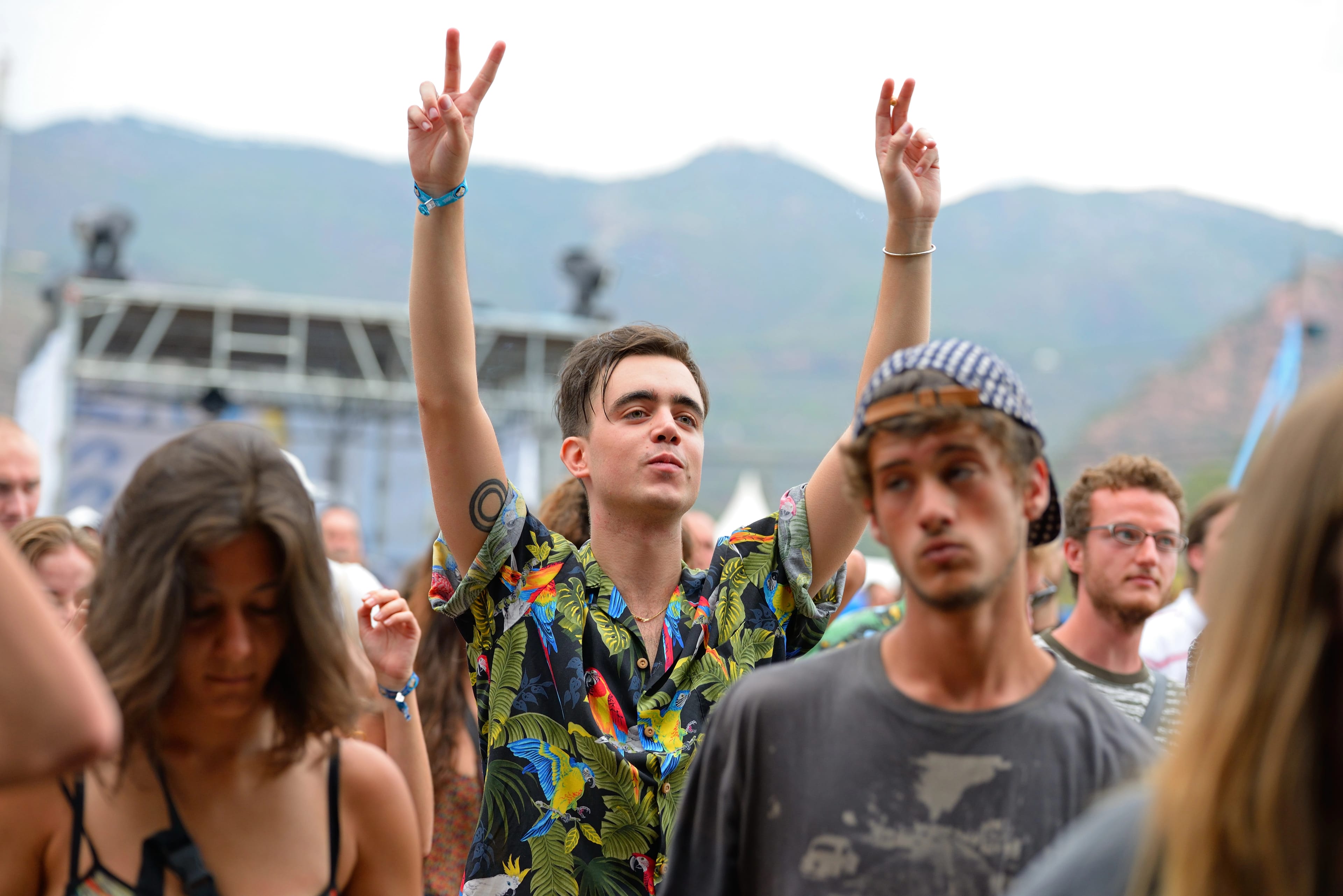 Benicassim,,Spain,-,July,18:,Crowd,In,A,Concert,At