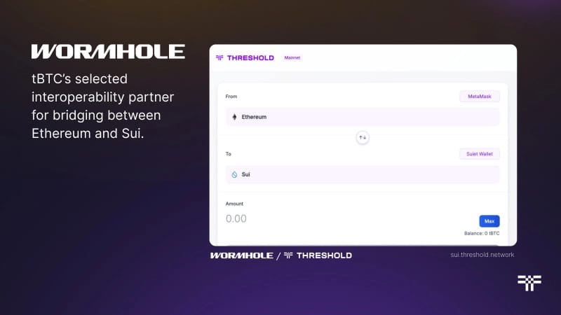 Bitcoin Adoption on Sui Accelerates as Threshold Network and Sui Launch Phase 2 of tBTC Integration