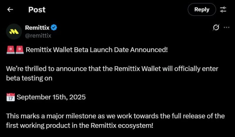 Remittix Presale Raises $17M After Revealing Next-Gen Web3 Wallet Beta Launch Date