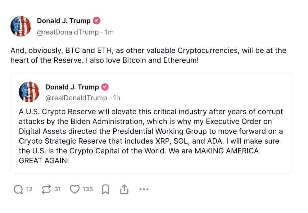 Donald J. Trump post.