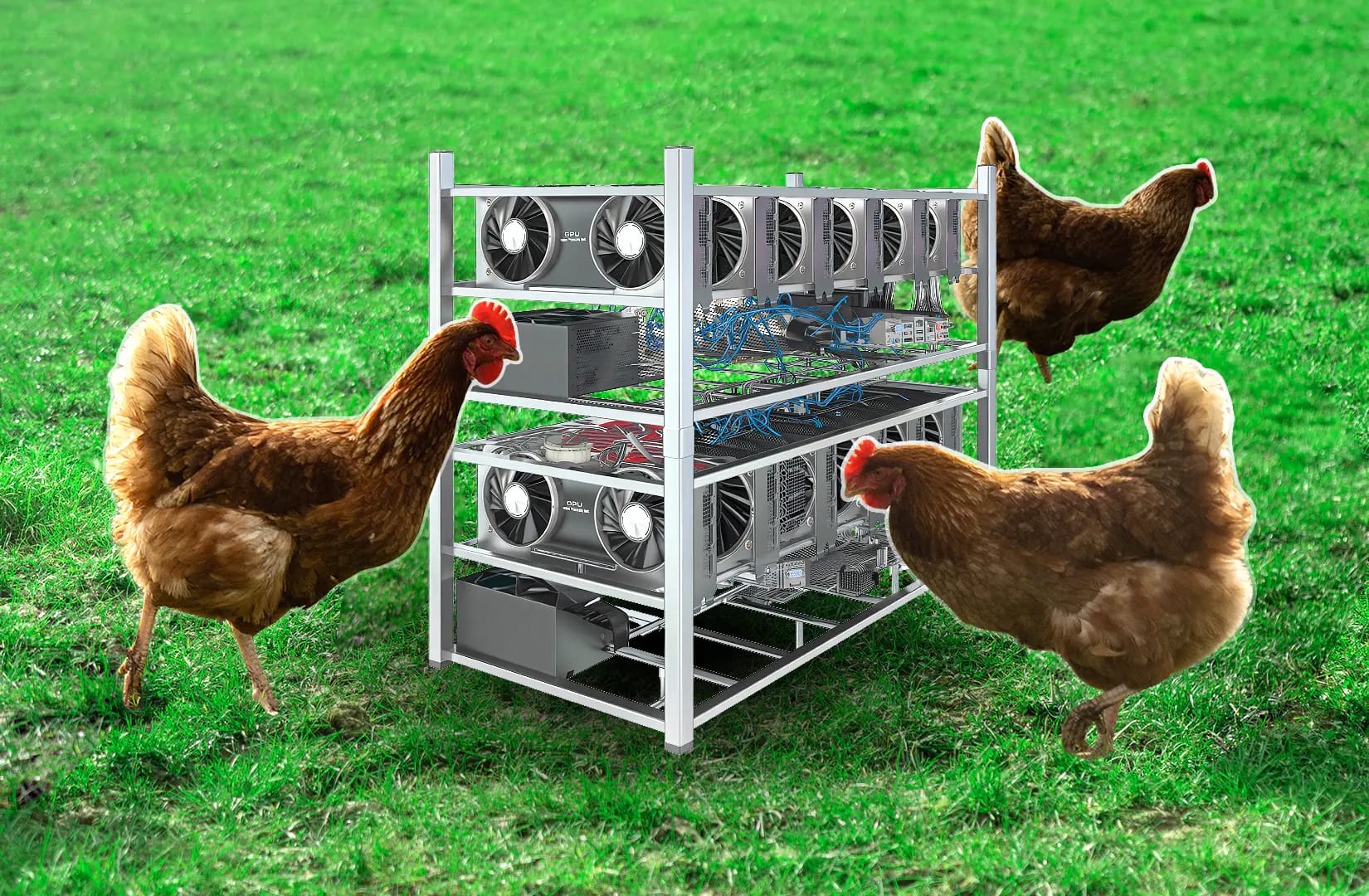 Russian investigators discover scores of crypto mining farms disguised as chicken coops and greenhouses