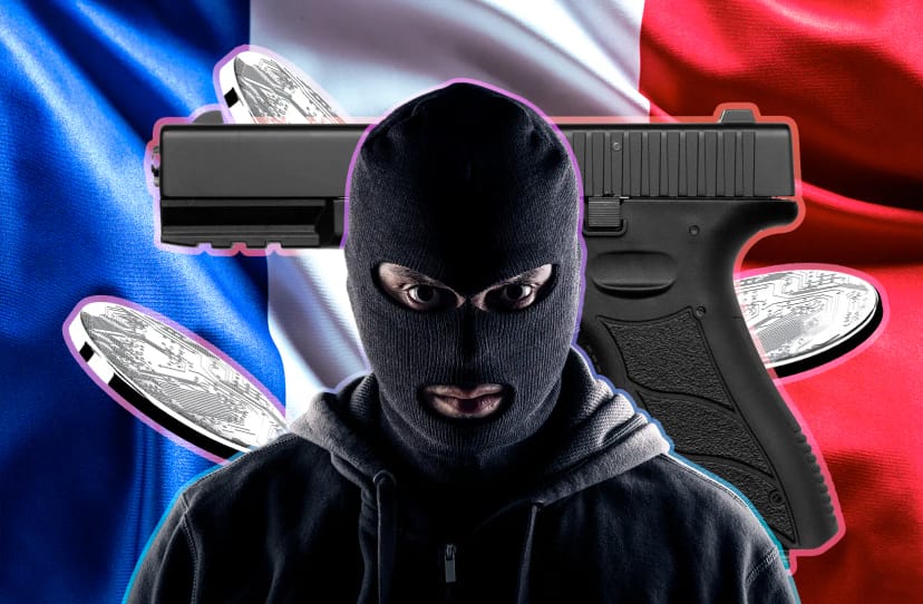 Shots fired as French crypto owner wrests handgun from armed thief