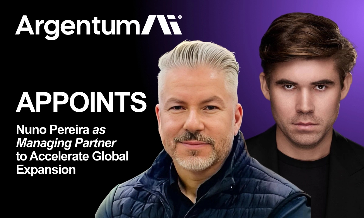 Argentum AI Appoints Nuno Pereira as Managing Partner to Accelerate Global Expansion