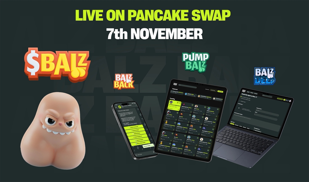 $BALZ Token Goes Live on PancakeSwap Today as BNB Chain Meme Project Closes $2M+ Presale