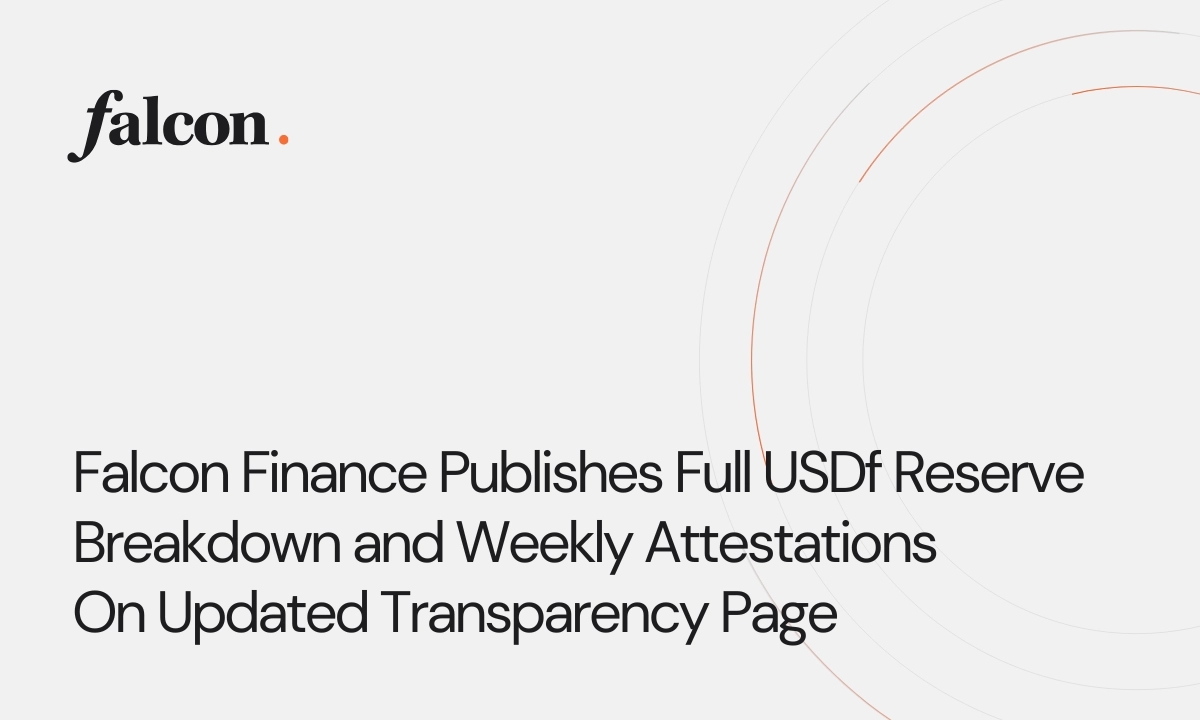 Falcon Finance Publishes Full USDf Reserve Breakdown and Weekly Attestations On Updated Transparency Page