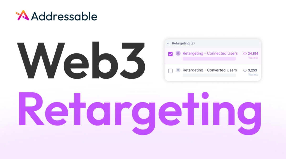 Wallets ghosted you? Addressable’s Web3 Retargeting brings them back