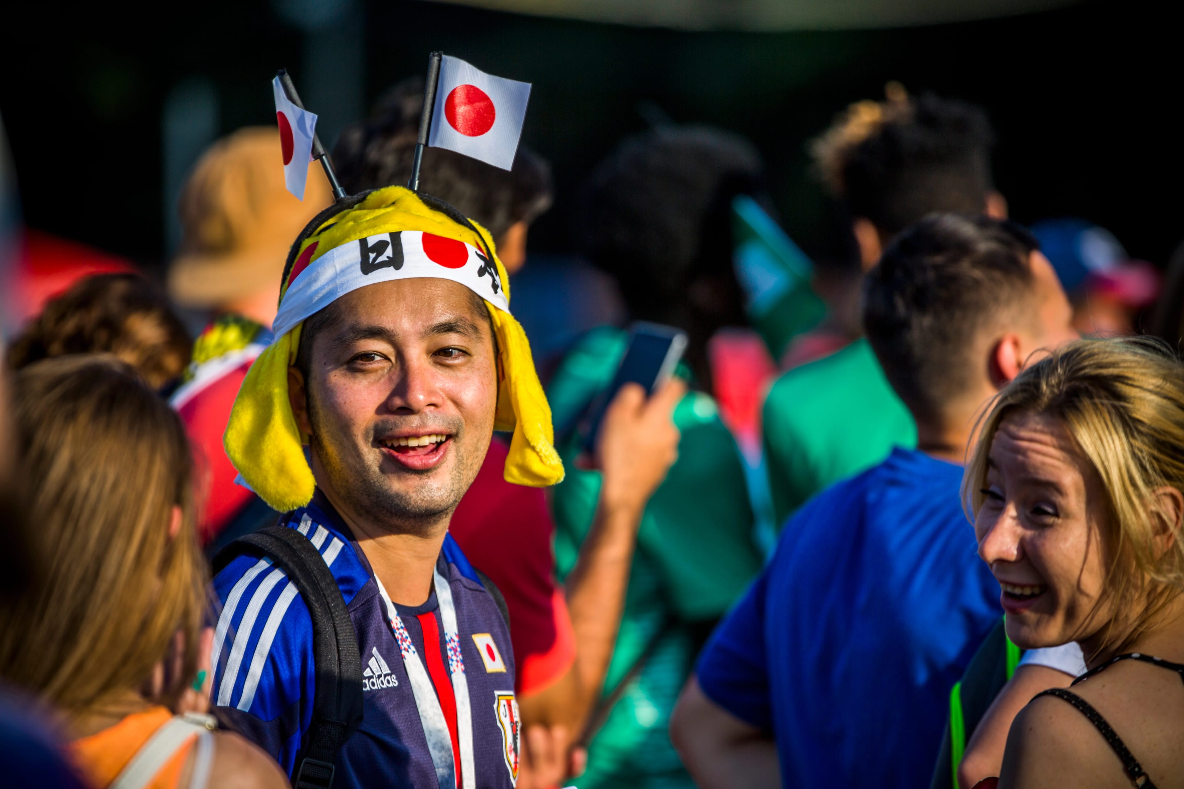 Moscow,,June,22,,2018.,Japanese,Football,Fan,In,Fan,Zone.