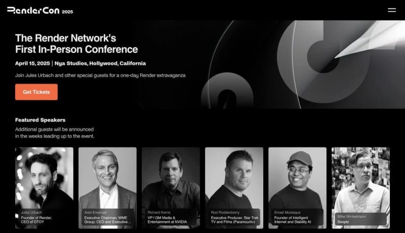 Render Network to Host RenderCon 2025: Exploring the Future of Hollywood and AI