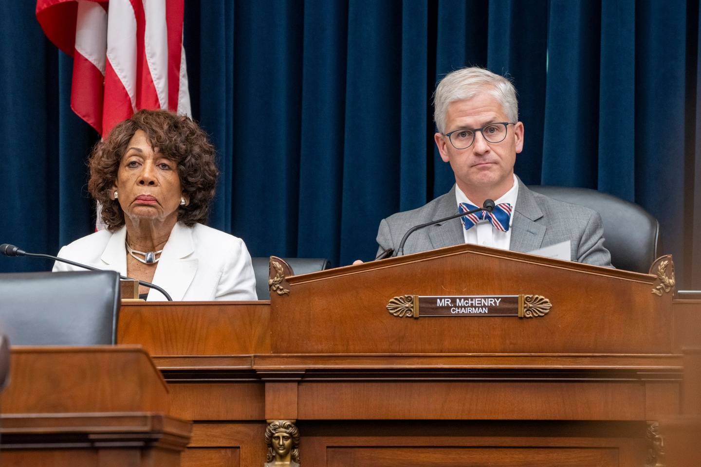 Maxine Waters and Patrick McHenry