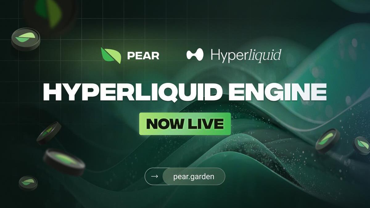 Pear Protocol Goes Live with Hyperliquid Integration and Announces $4.1M Strategic Round Led by Castle Island Ventures