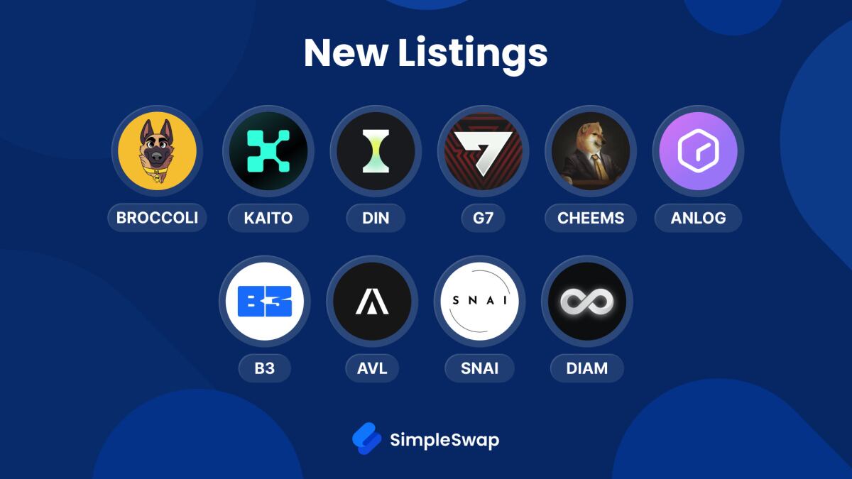 February Crypto Expansion: New Listings on SimpleSwap
