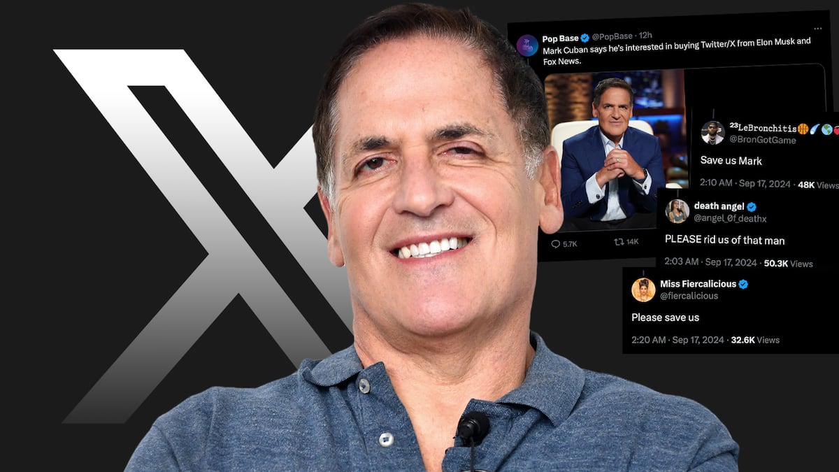 Mark Cuban wants to buy X from Elon Musk. There’s just one problem