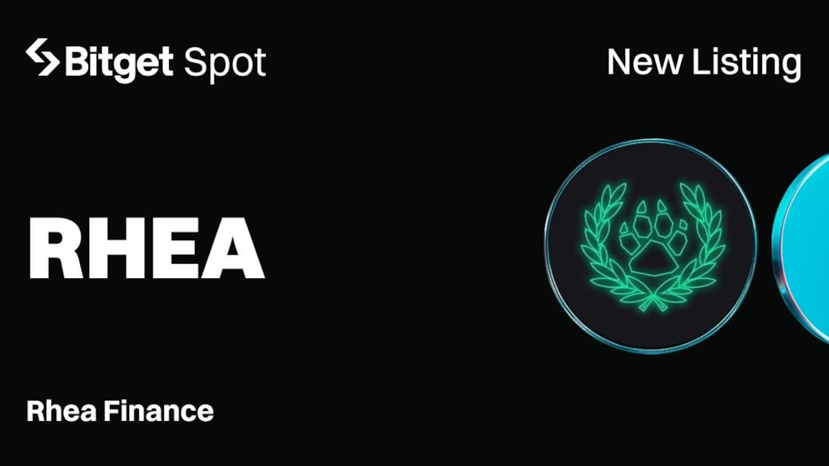 Bitget Lists Rhea Finance (RHEA) for Spot Trading