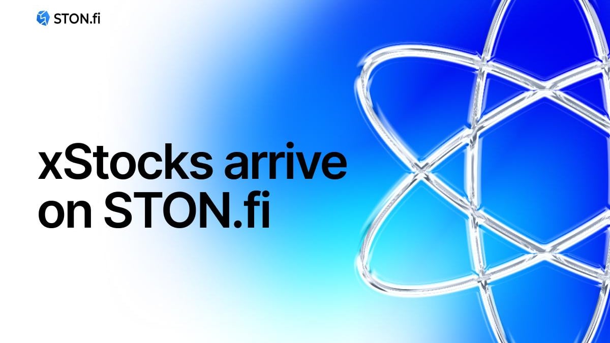 xStocks arrive on STON.fi, allowing users to access equities the DeFi way