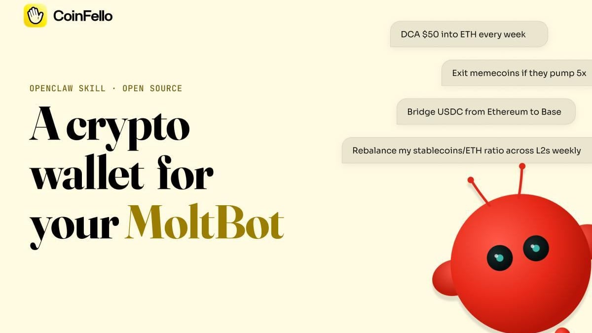 CoinFello Launches OpenClaw Skill for AI Agent Transactions