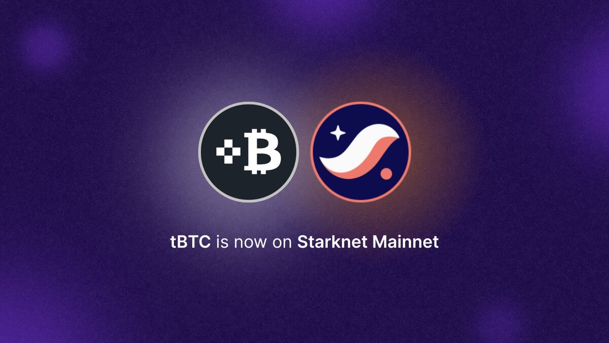 tBTC launches on Starknet: Expanding Bitcoin’s Role in Multi-Chain DeFi