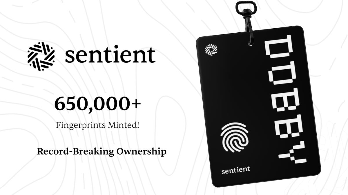 Sentient Completes Record-Breaking Ownership Mint for World’s First Decentralized Loyal AI Model