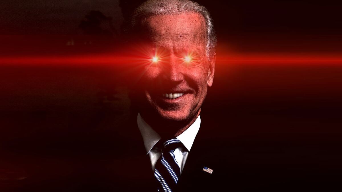 Bitcoiners thrilled by laser-eyed Biden’s Super Bowl post
