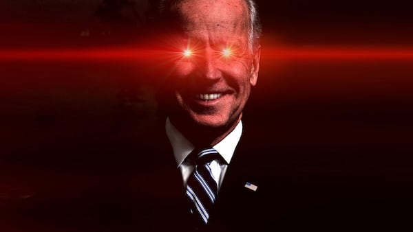 Bitcoiners thrilled by laser-eyed Biden’s Super Bowl post