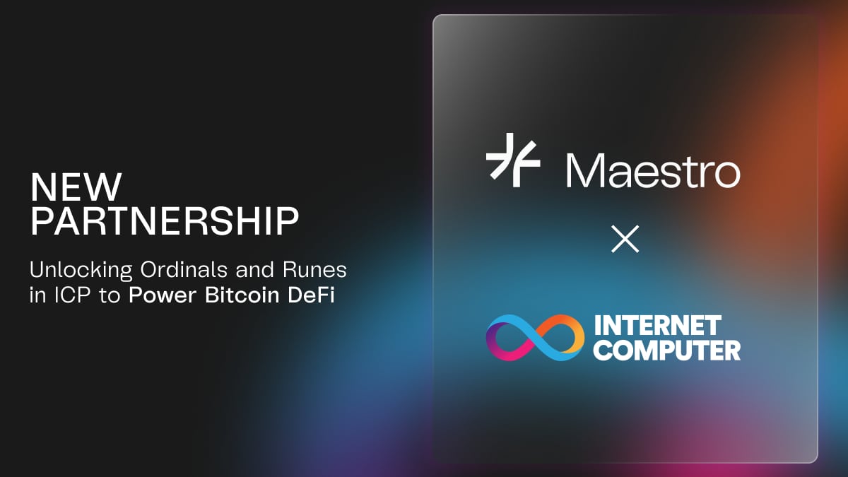 Maestro Advances Native Ordinals and Runes Indexer on ICP to Power Bitcoin DeFi