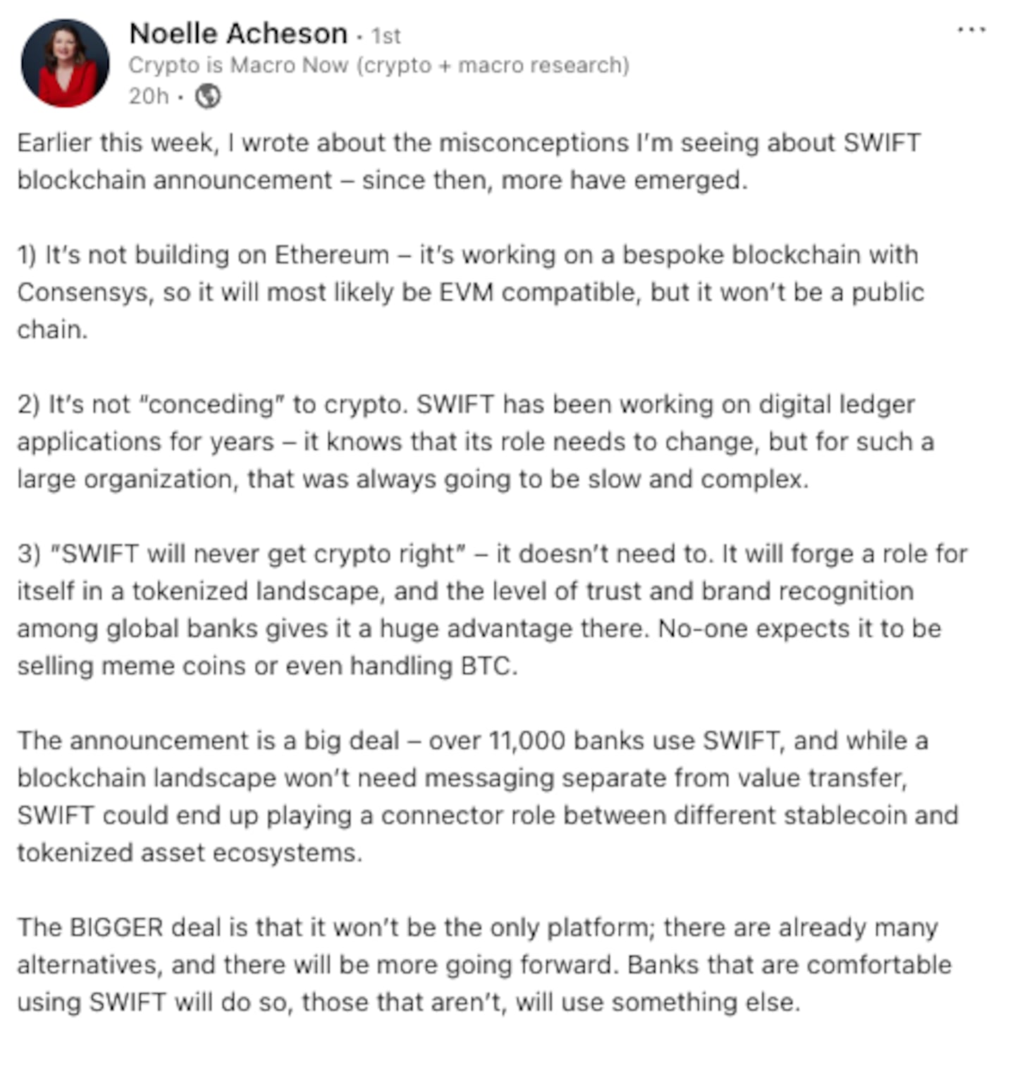 Noelle Acheson on Swift
