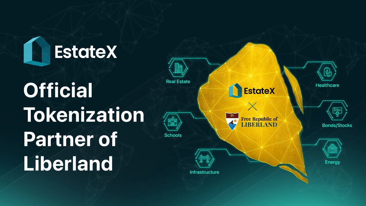 EstateX Appointed as Official Tokenization Partner of Justin Sun-Governed Republic of Liberland