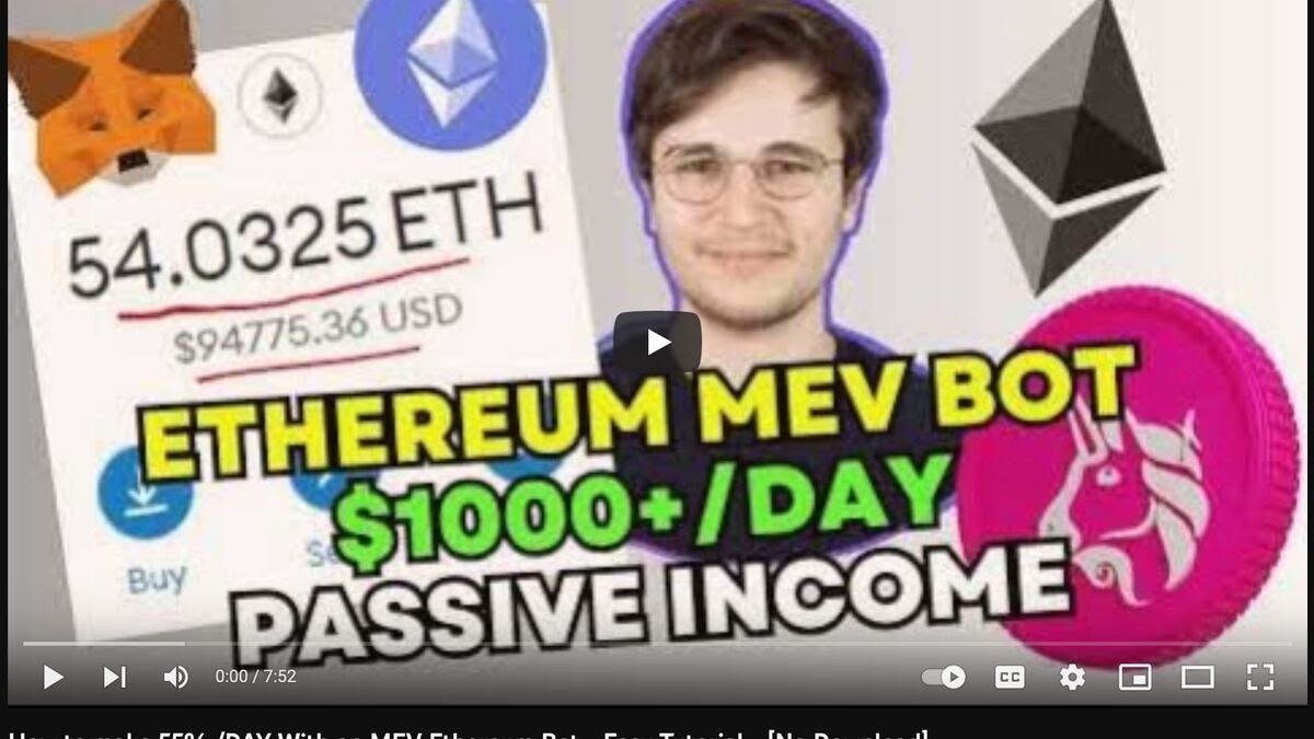 Want to learn how to build an MEV bot? Don’t go to YouTube