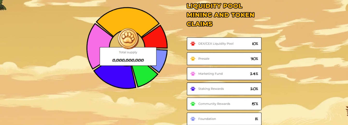 Liquidity pool mining and token claims.