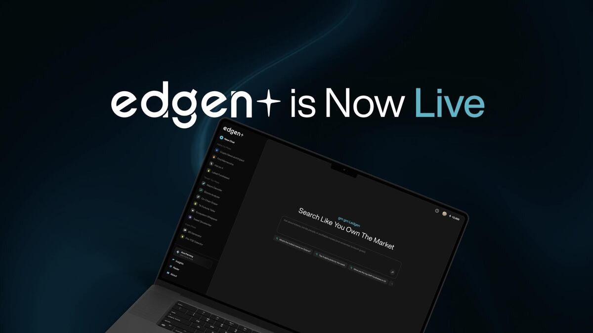 Edgen Launches "AI Super App," Democratizing Institutional-Grade Crypto Market Intelligence