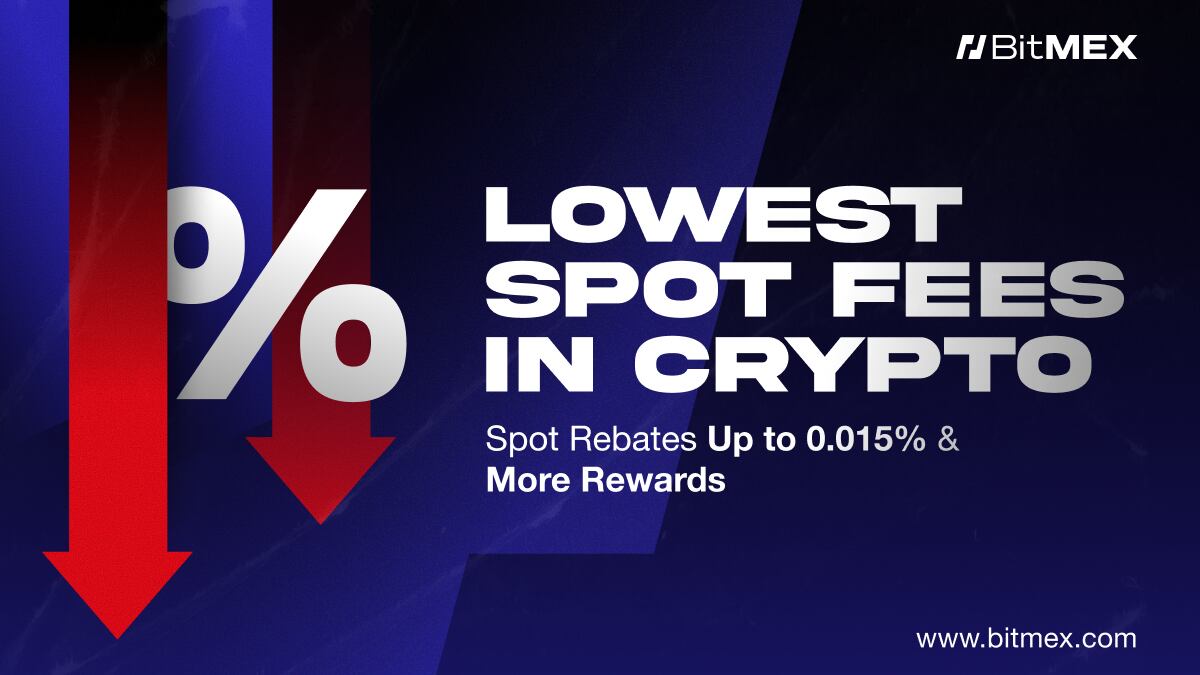 BitMEX Reduces Spot Fees by 50% and Introduces Maker Rebates, Paying Traders to Provide Liquidity