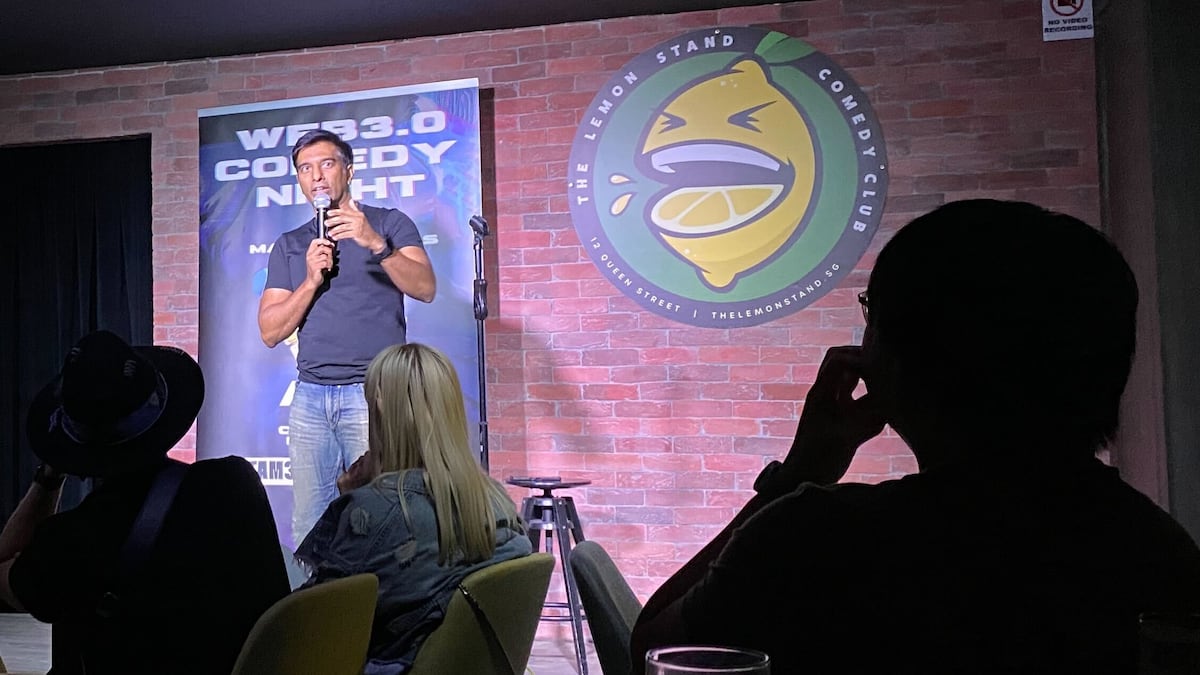 A crypto comedy night and the wristband black market at Token2049