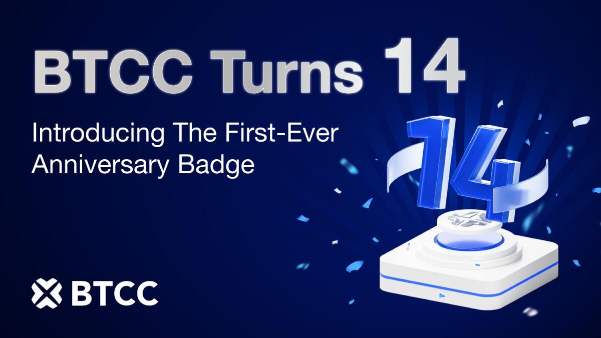 BTCC Exchange Celebrates 14th Anniversary with Launch of First-Ever User Badge Program