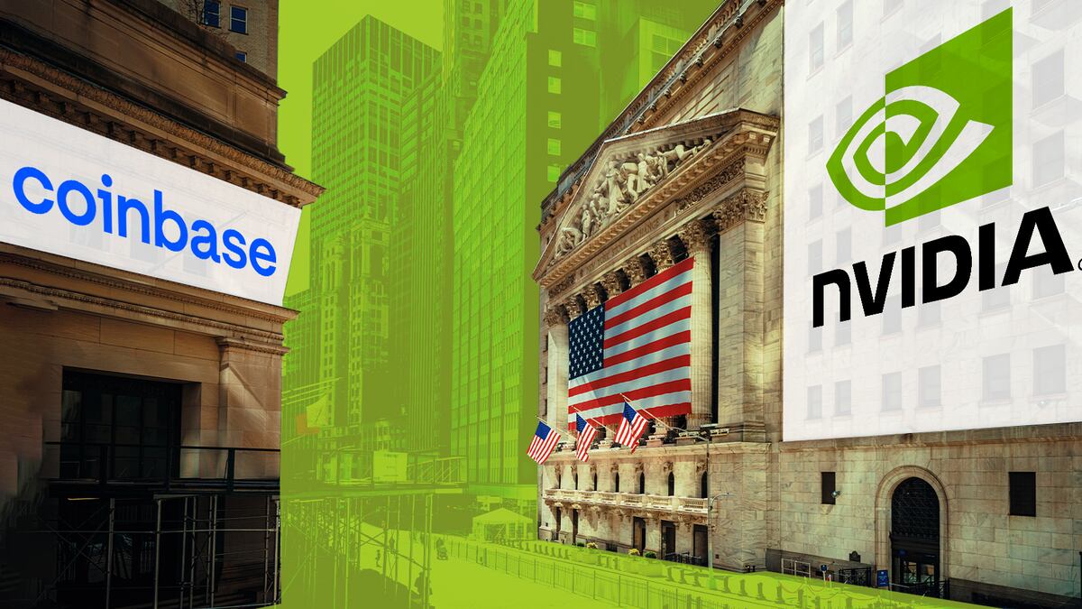 DeFi users buying Coinbase and Nvidia send tokenised stocks to all-time high