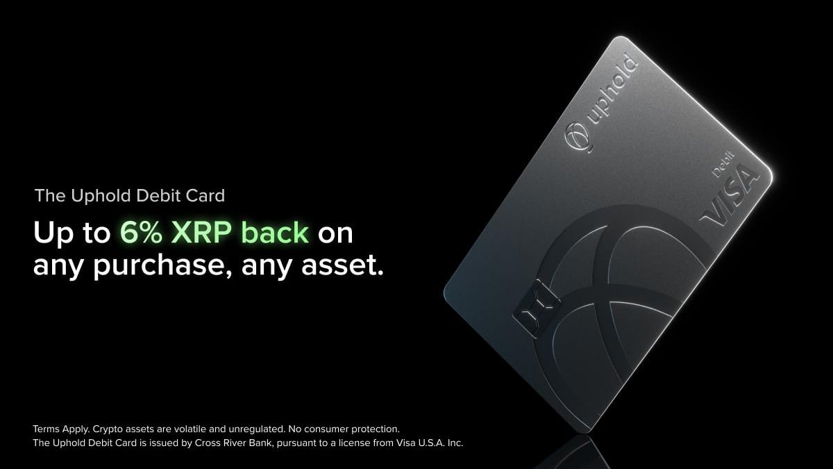 Uphold Debit Card to Give Users up to 6% XRP back on All Purchases  Launching in October