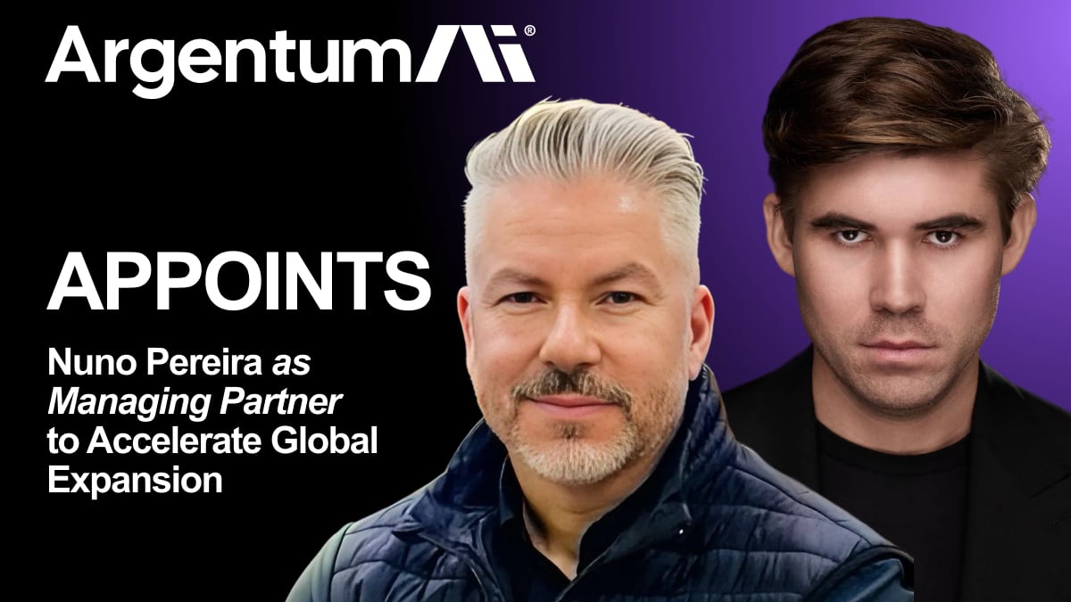 Argentum AI Appoints Nuno Pereira as Managing Partner to Accelerate Global Expansion