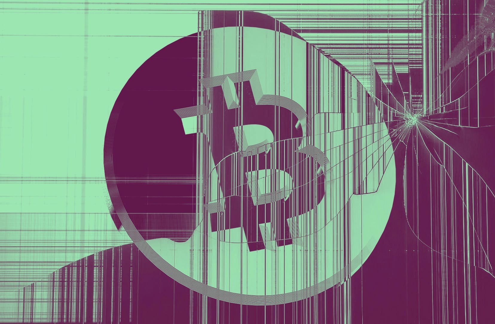 Cracked screen Bitcoin hack